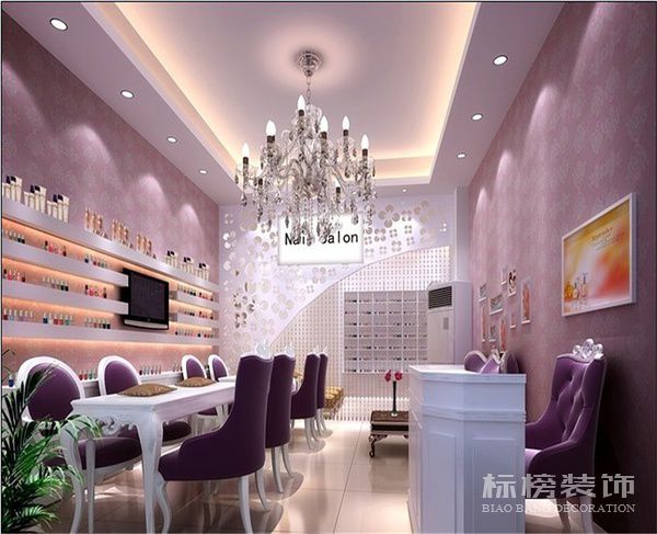 深圳美甲店墙面装饰怎么做？